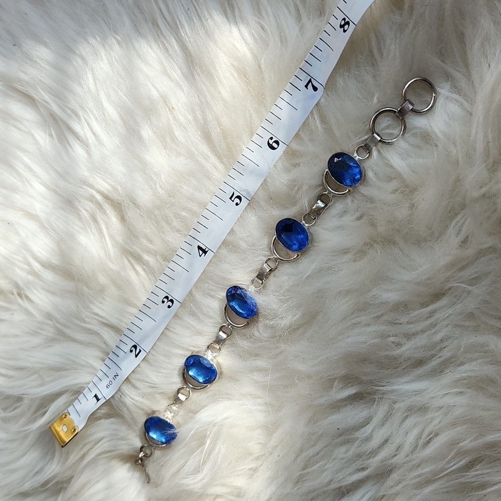 COPY - 925 Silver Semi-precious Stones Handmade Bracelet